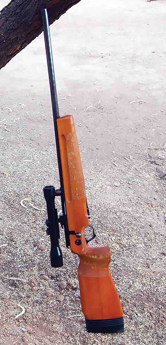 An unmarked rifle chambered in 5.45x39mm was sold as an East German sniper rifle.